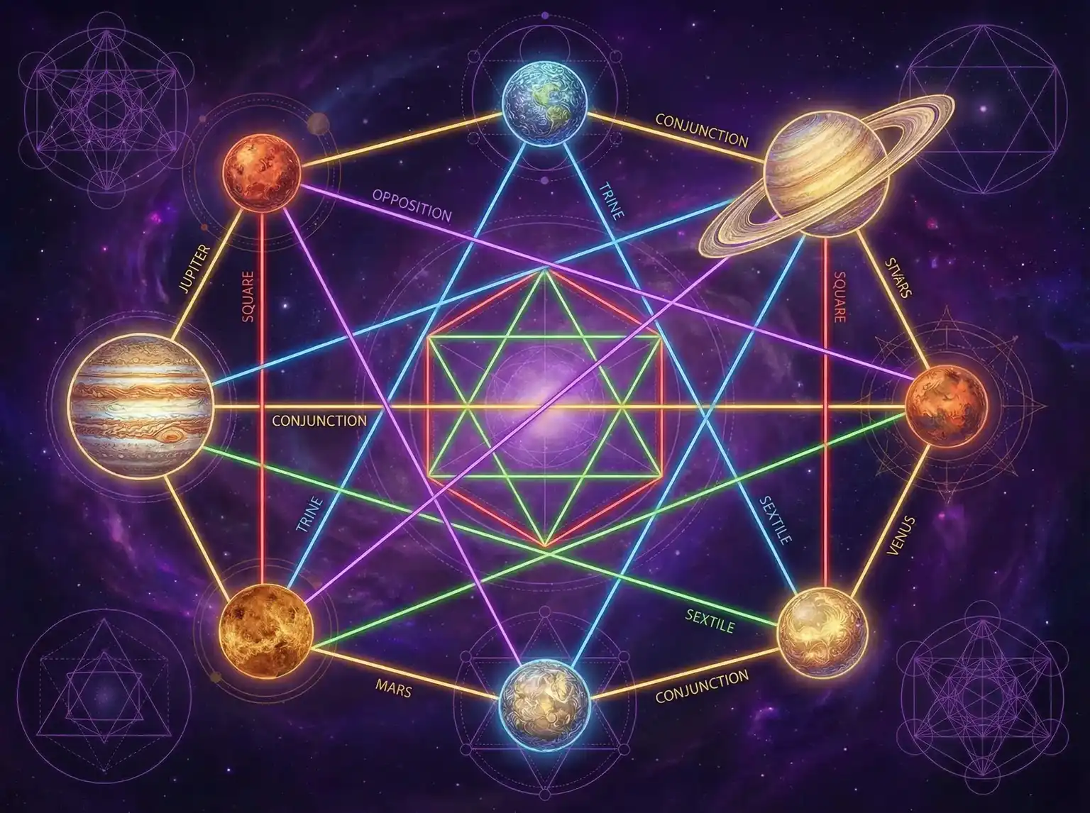 行星相位解读 - 鲜肉老师在线完整观看 | 占星学进阶